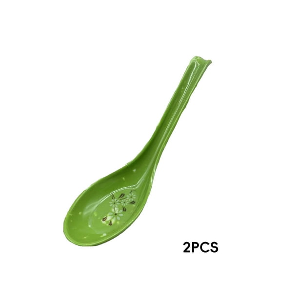 FACEGA Soup Spoons,Ergonomic Design Plastic Soup Spoon,Casual Dining Asian Soup Spoon