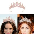thumbnail image 2 of Shimmering Bridal Tiaras Crowns Hairhoop With Rhinestones For Women Evening Party, 2 of 18
