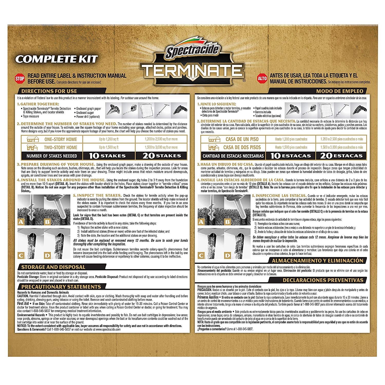 Spectracide 96115-1 Terminate Termite Detection & Killing