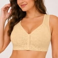 thumbnail image 3 of Stamzod Bras for Women No Underwire Front Closure Seamless Bra Wireless Lace Bralette Supportive Sports Bras, 3 of 10
