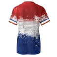 thumbnail image 4 of WEAIXIMIUNG T-Shirt Imprimé Manches Courtes Col Rond pour Femmes, Saint-Valentin Printemps Été France, 4 of 5