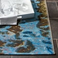 thumbnail image 4 of SAFAVIEH Barbados Dusk Waves Outdoor Area Rug, 5'3" x 7'6", Gold/Blue, 4 of 7