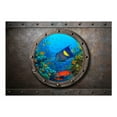 thumbnail image 3 of Tiptophomedecor Landscape Wallpaper Wall Mural - Submarine Window, 3 of 4