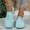 Blue, variant on Aueoeo Beach Shoes Women Casual Shoes for Women's Fashion Casual All-Match Round Toe Solid Color And Summer Comfortable Flat Round Toe Shoes