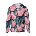 thumbnail image 2 of Lsque Rose Flowers UPF 50+ Lightweight Sun Protection Men's Women's Long Sleeve Shirt, Hoodie Performance -Large, 2 of 9
