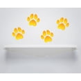 thumbnail image 3 of Animal Wall Decal Beautiful Yellow Repeating Paw Prints Pattern Bedroom Wall Decal for Children Dog Cute Themed Room Decal - Size: 6 In x 6 In, 3 of 5