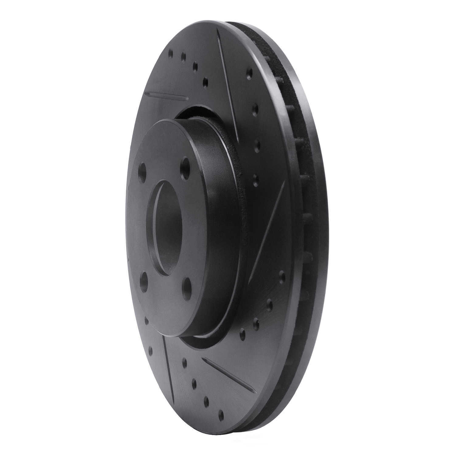 Dynamic Friction Company 633-56017R DFC Brake Rotor - Drilled And Slotted - Black