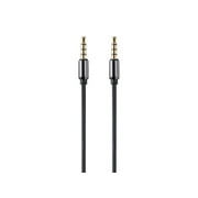 Monoprice Audio Cable - 3 Feet - Black | Auxiliary 3.5mm TRRS Audio & Microphone Cable - Slim, Durable, Gold plated for smartphone, mp3 player, laptop - Onyx Series
