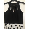 thumbnail image 4 of Crystal Doll Robe Évasée à Pois Découpée pour Juniors (Noir/blanc, 11), 4 of 5