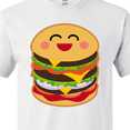thumbnail image 4 of Inktastic Hamburger Kawaii T-Shirt, 4 of 5