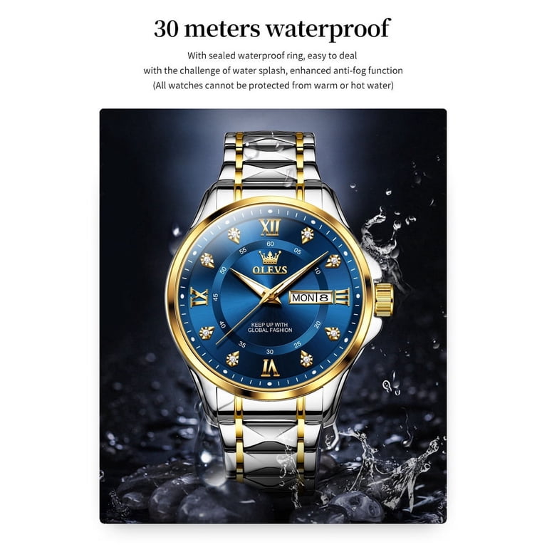 OLEVS Men's Business Chronograph Stainless Steel Watch photo 5