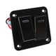 thumbnail image 4 of Panel de Interruptor de Balancín de Barcas, Interruptor de Palanca Previamente Con Cable 3Pin 12V 24V Azul Azul a luz universal 2 Gang para Automóvil para RV para Motocicleta, 4 of 7