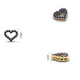 thumbnail image 6 of Heart-Shaped Pendant with Round Sapphire Gemstones 14K White Gold Over 925 Silver Ideal Gift for Valentine's Day & Love Gifts, 6 of 6