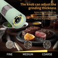 thumbnail image 4 of 2PCS Electric Salt and Pepper Grinder Automatic Operation, 4 of 5