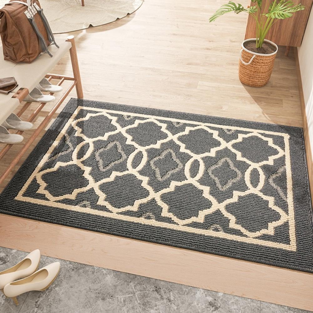 New! Indoor Outdoor Doormat Geometric Throw Rugs Machine Washable