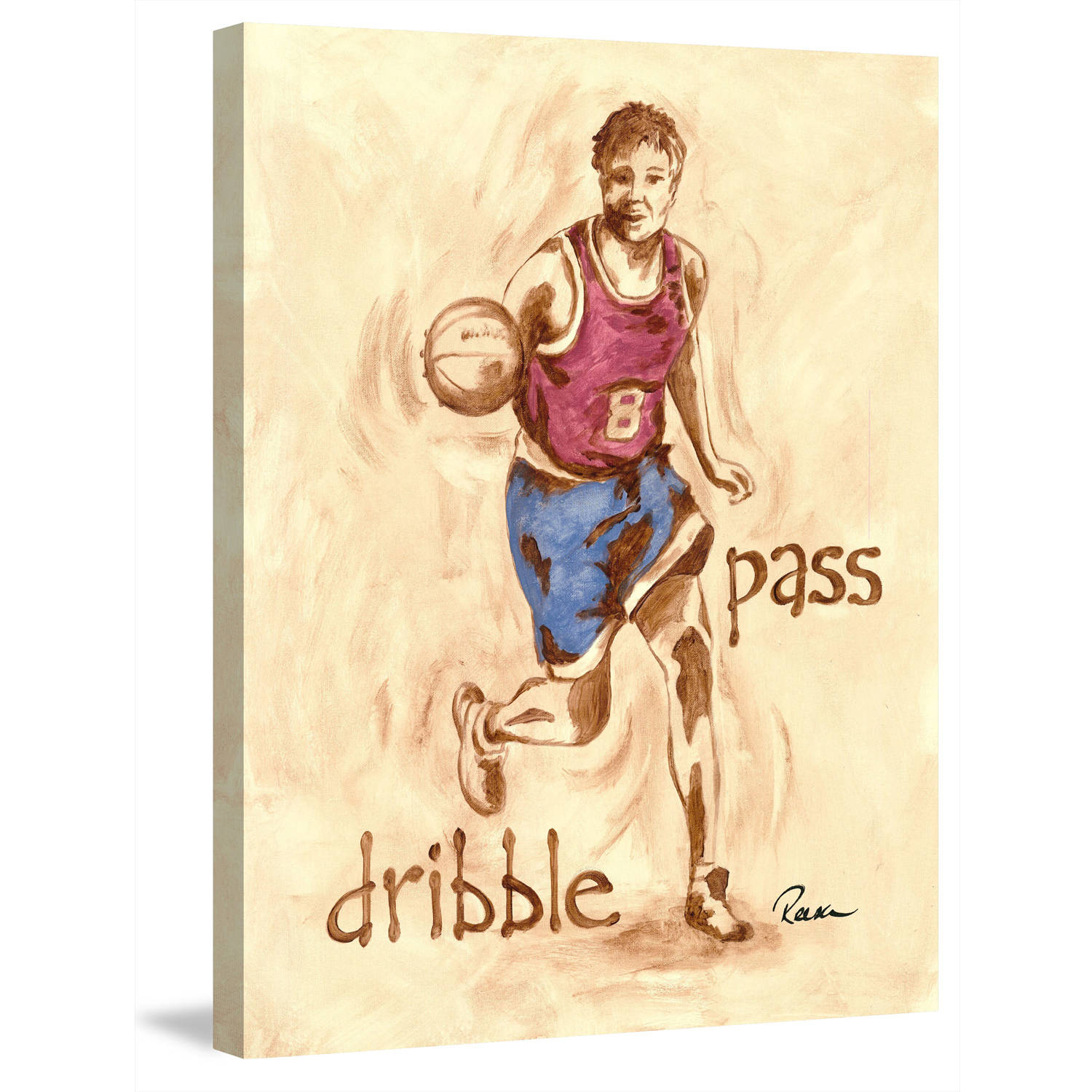 Marmont Hill "Hoopster" by Reesa Qualia Painting Print on Wrapped Canvas