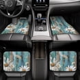 thumbnail image 6 of General 4pc Car Floor Mat Water Resistant Dust Resistant Slip Elastic Soft Easy To Install Used On Most Cars Truck Cargo Suv Turquoise Wood Farmhouse Sunflowers (11), 6 of 6