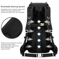 thumbnail image 3 of Mochila Esup para Camping y Senderismo 50L con Funda Impermeable para Hombre Negra, 3 of 7