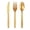 Golden, variant on Sportteer Plastic forks Spoons Set Anti-slip Handle Tableware Set Disposable Tableware forks: 60 Pcs/Set Food Grade High Temperature Resistant Smooth One Piece Molding Outdoor Camping BBQ forks