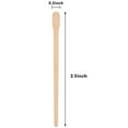 thumbnail image 2 of Bememo 500 Pack Wax Spatulas Wood Craft Sticks Small for Hair Removal Eyebrow Wax Applicator Sticks, 2 of 7