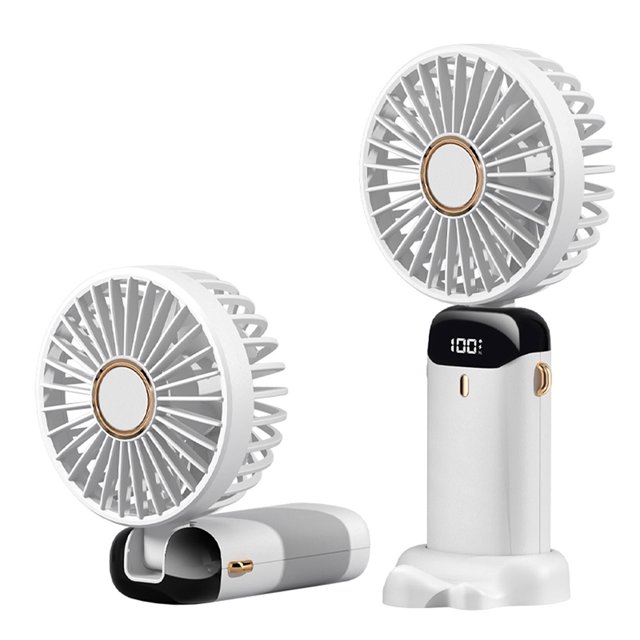 Ygjytge Ventilador Portátil Plegable Con Carga USB Ventilador Pequeño Accesorios para Exteriores (blanco)