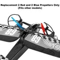 thumbnail image 5 of Replacement Parts for Hot Wheels RC Sky Shock Vehicle - DNM63 ~ Replacement 2 Red and 2 Blue Propellers ~ Fits other models, 5 of 6