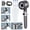 Gray, variant on Ion Drops Shower Head – High Pressure Handheld Set with 4 Filters, 59" Hose & Bracket, 4 Spray Modes & Pause Switch, Gray