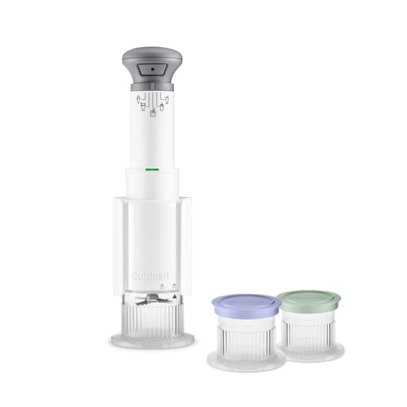 Cuisinart FastFreeze 5-in-1 Ice Cream, Sorbet, Milkshakes, Slushies and Mix-In Frozen Dessert Maker, Compact Machine, Easy to Use, Includes 3 Mixing