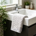 thumbnail image 6 of Btomtd Soft Floral Embroidered Towels, Cotton Body-Friendly Soft Absorbent Bath Towels, Face and Hand Towels for Home Bathroom, Size 27.5" x 13.4", Khaki, 6 of 6