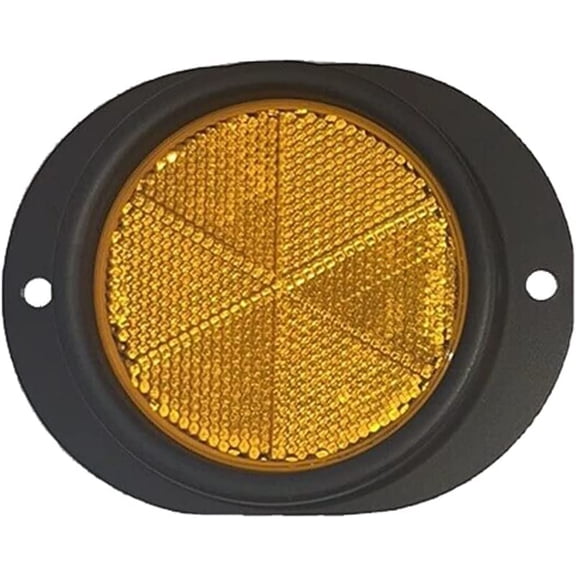 Military Vehicle Reflector - single - Black/ Amber