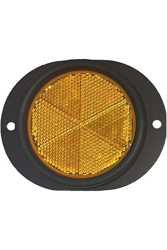 Military Vehicle Reflector - single - Black/ Amber