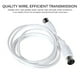 thumbnail image 3 of Kearding Línea de edición Cable doble de cinco pines Teclado electrónico Accesorios para instrumentos musicales 1.5 M 3 M Cable MIDI Cables de audio/vídeo Blanco 1.5 millones, 3 of 6