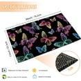 thumbnail image 3 of Rainbow Butterflies Doormat, Indoor Outdoor Decor Patio Mats Entrance Door Mats Non-Slip Outside Inside Floor Mat Rugs for Home Decor 17x30 Inch，House Warming Gift, 3 of 6