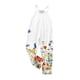 thumbnail image 4 of Odeerbi 5-14 Años Niñas Traje de Verano Floral Impresión Camisola Romper Casual Overalls Bib Pantalones Generales Con Bolsillos, 4 of 6