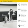 thumbnail image 3 of American Standard Delancey Two-Handle 4-in Centerset Bathroom Faucet with Brass Pop-up Drain in Polished Nickel, 3 of 3
