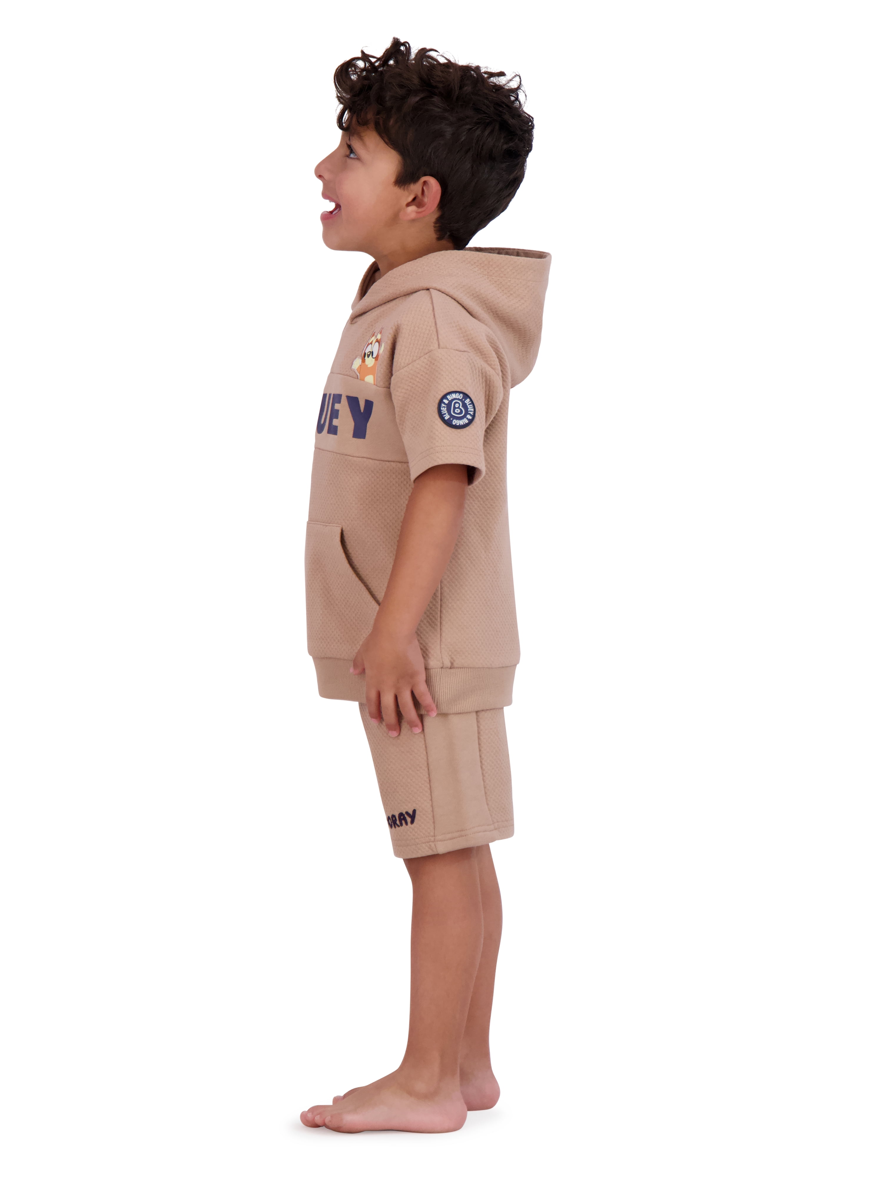 Bluey Toddler Boy Textured Knit Short Set, Sizes 12 Months-5T