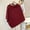 501_Wine, variant on Plus Size Winter Women's Blend Shawl Cape Fashionable Loose Cape With Gold Buttons For Versatile High End Outerwear Decoration Navy One Size