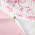 thumbnail image 4 of Manfei Cute Bow Duvet Cover Set For Girl,3D Pink Cartoon M Letter Print Bedding Full For Kids,Pink Reversible,3-Piece(No Comforter), 4 of 6