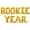 Gold, variant on Letter Balloons - ROOKIE YEAR 16" Inch Alphabet Letters Foil Mylar Balloon Game Day Party Banner (Black)