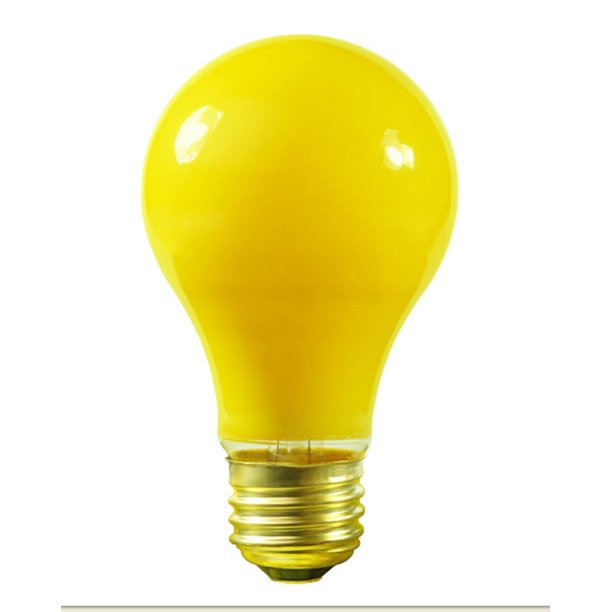 Pack of 25 Opaque Yellow E26 Base Replacement A19 Light Bulbs 25