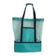 thumbnail image 3 of Bolsa de playa de malla, bolsa de playa de almacenamiento, ligera, a prueba de fugas, de gran capacidad verde, 3 of 8