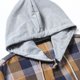 thumbnail image 5 of Ceisia Men's Casual Plaid Patchwork Hooded Button-Up Long Sleeve Shirt Gift, 5 of 9