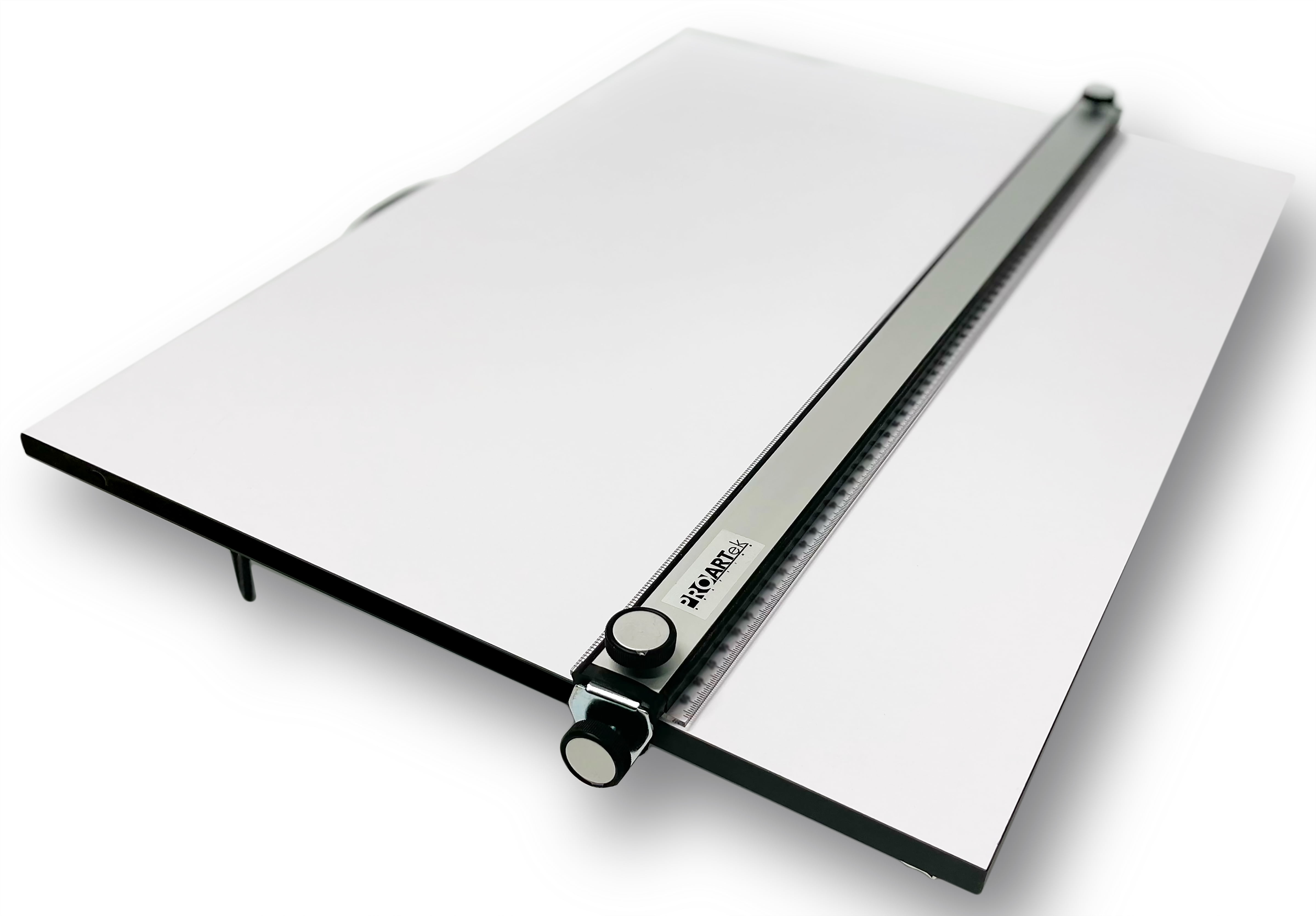 Proartek Drafting PK00015 Model PXB24 Portable Drafting Drawing Board 18 x 24; PXB Series; Adjustable Aluminum Parallel Straightedge, White