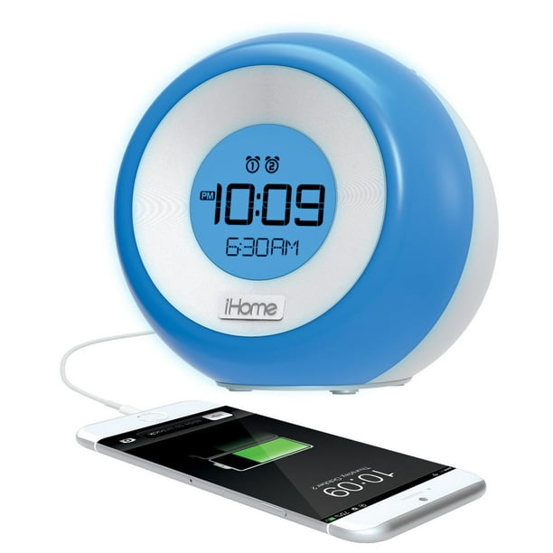 iHome Color Changing Dual Alarm Fm Clock Radio with USB Charging iM29