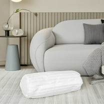 WHAMVOX Cervical Neck Roll Pillow Cover White Pillow Covers Round Neck Pillow Cover with Zipper Soft Pillow Case for Neck Pillow Cylinder Pillows