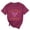 Purple, variant on Womens Tshirt Summer Tennis Print Short Sleeve Fit Top Tees for Women Blue S