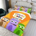 thumbnail image 3 of Babyfirst Equipo de Colores Conjunto de sábanas temático, trío de piezas, cómodo y amigable con la piel, diseño único, regalo de decoración para el hogar para familiares, amigos y fans, 90 cm * 190 cm, 3 of 6