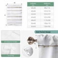 thumbnail image 6 of White Wood Grain Balloon Curtains for Bedroom/Front Door/Bathroom, Vintage Farmhouse Wooden Board Tie Up Curtains 63 Inch Length Light Filtering Kitchen Curtains Shades for Windows 46"x63", 6 of 8