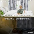 thumbnail image 5 of Navy Blue Branches Blackout Curtains for Bedroom/Living Room, Thermal Insulated Kitchen Curtains, Modern Abstract Art Forest Silhouettes Grommet Darkening Window Treatment Drapes 42"x63"x2, 5 of 8