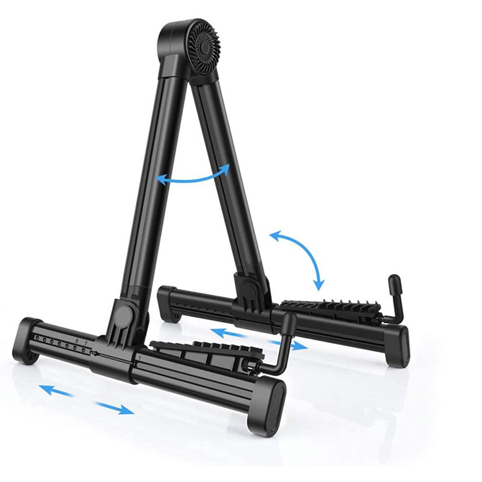 LeeQinersw Folding Guitar Stand Tripod Music Stand Folding Accessory Anti Slip Floor Guitar